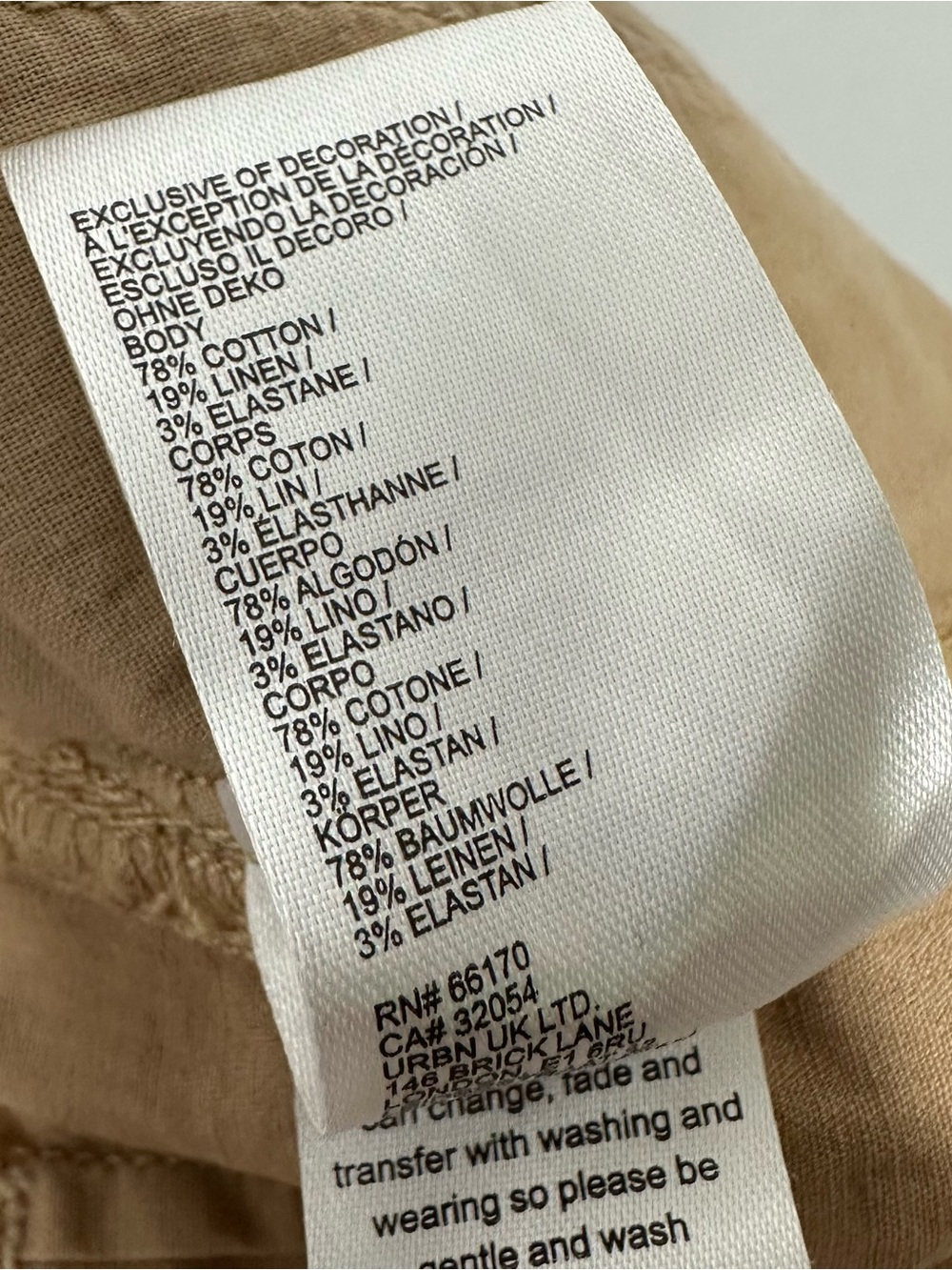 Pilcro Anthropologie The Arin Mid-Rise Button Front Barrel Pants Linen Blend 24W - Picture 11 of 12